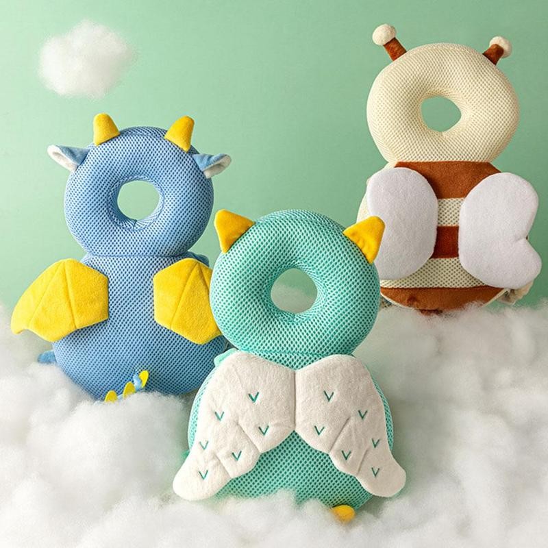 Baby Head Protector Backpack Pillow Baby Protection Backpack Cartoon Infant Anti-fall Pillow Toddler Children Protective Cushion