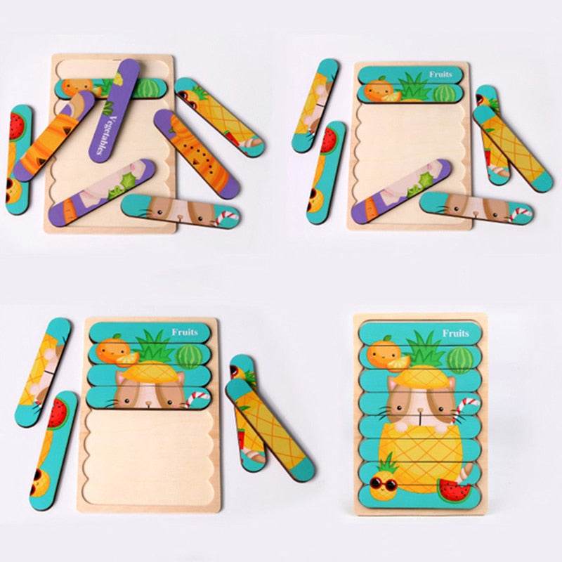 3D Montessori Wooden Puzzle